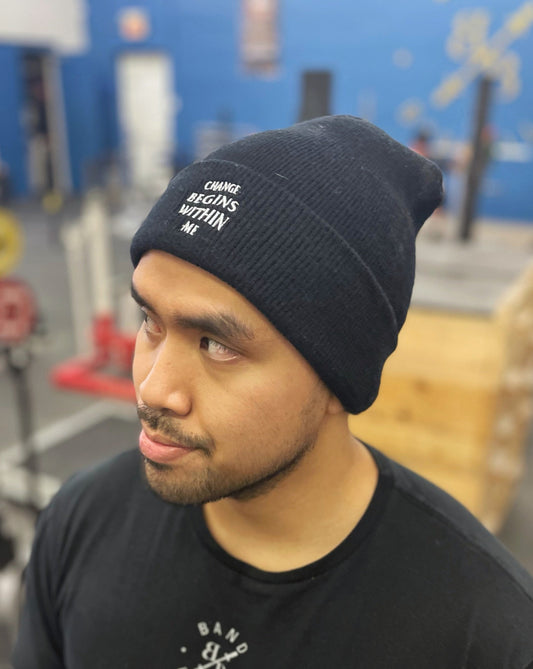 Change Begins Within Me Beanie | Made-To-Order - No Restrictions Apparel