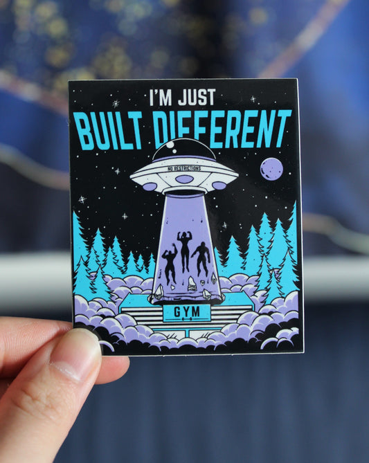I'm Just Built Different Premium Vinyl Sticker | Ready-to-Ship - No Restrictions Apparel