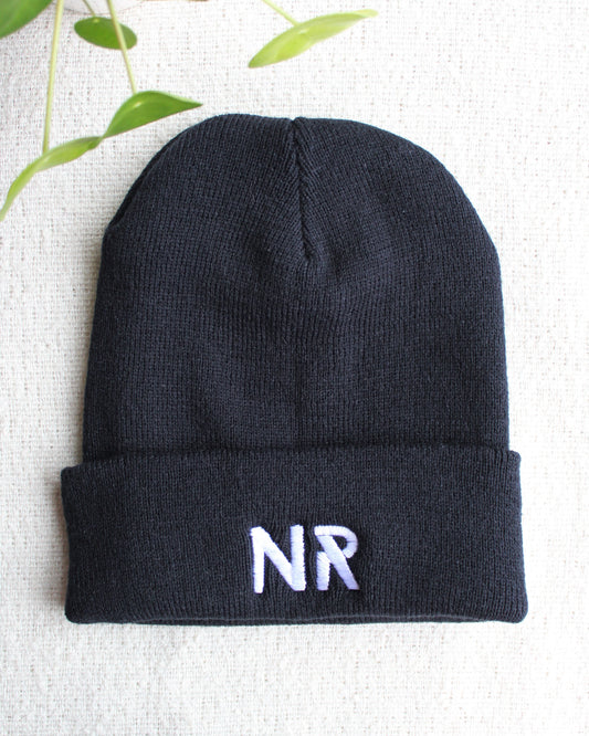 Black NR Beanie | Made-to-Order - No Restrictions Apparel