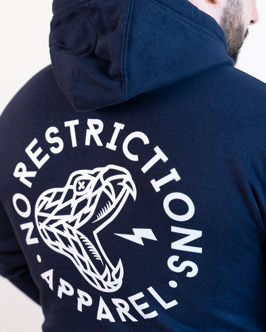 Navy Blue Reborn Hoodie | Made-to-Order - No Restrictions Apparel